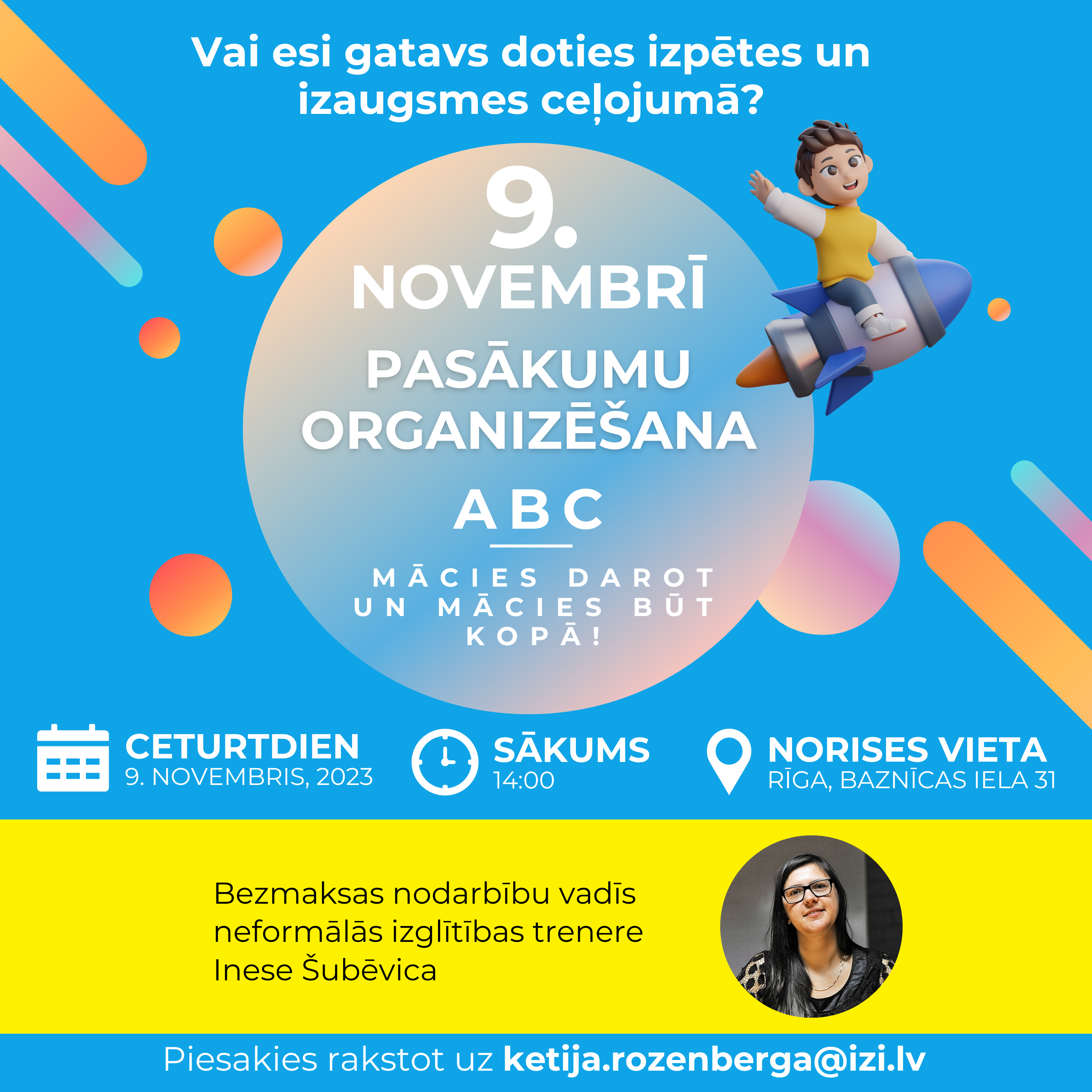 Hey,

Vai esi gatavs doties, izpētes un izaugsmes ceļojumā?

Mēs - Tālmācības vidusskola ‘’IZI’’,  ar prieku aicinām Tevi uz 